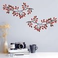 thumbnail image 4 of Decoración de Pared Dznils 2 Pzas de Hojas de Árbol de Metal Rojo, 4 of 9