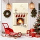 thumbnail image 1 of Cubrepuertas bordado estereoscópicamente, cortina navideña para puerta, decoración festiva de pared, decoración para fiestas navideñas, fácil instalación, diseño plegable, tela de algodón,, 1 of 6