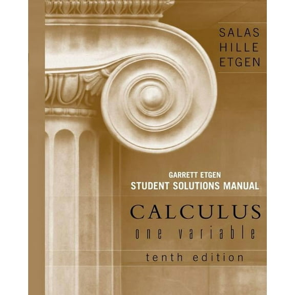 Calculus: One Variable, 10e Chapters 1 - 12 Student Solutions Manual, (Paperback)