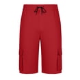 thumbnail image 5 of Men Shorts, Solid Color Loose Casual Workwear Shorts With Multiple Large Pockets, A Drawstring Waist, And A Capri Length For Versatile Outdoor Styling. 2026 Spring Summer Limited-time offer, 5 of 5