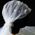 thumbnail image 5 of Vintage Women Wedding Veil Floral Lace Applique Elegant Bridal Accessories, 5 of 5