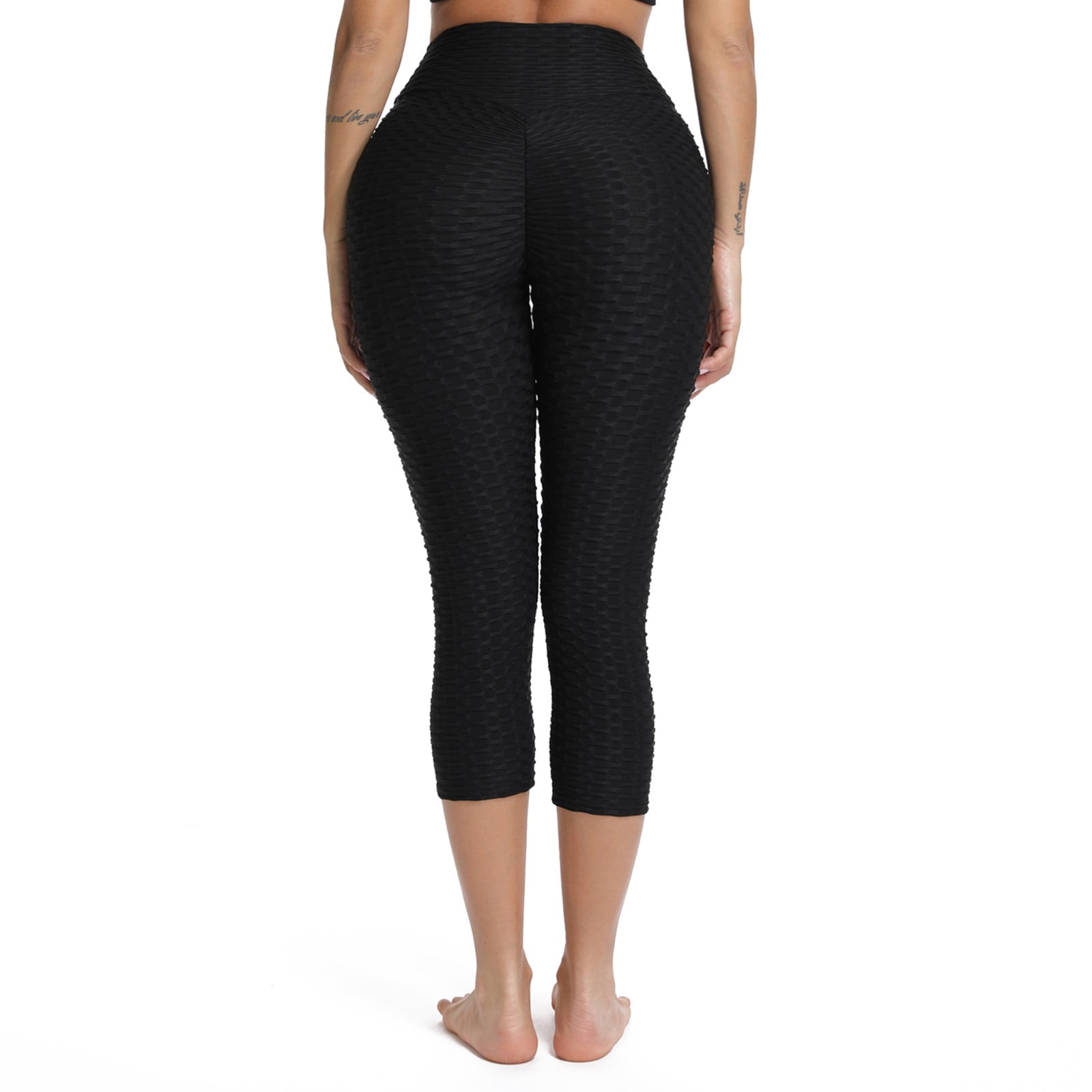 textured capri leggings