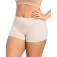 thumbnail image 4 of Xdegoge Slip Shorts for Women Under Dresses Plus Size Seamless Anti Chafing Boyshort Underwear Mid Rise Soft Stretch Panties Lounge Comfy Yoga Bike Shorts, 4 of 9