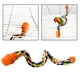thumbnail image 4 of percha de cuerda de pájaro flexible colgante columpio percha juguetes de pájaro masticables perchas para Salvador perca de la cuerda de aves, 4 of 10
