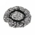 thumbnail image 2 of Women Satin Night Sleep Cap Hair Bonnet Hat Silk Head Cover Wide Elastic Band, 2 of 3