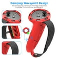 thumbnail image 6 of VR Protective Accessory Set for Meta Quest 3S, with Controller Handle Cover, VR Shell, Mask, Lens Cover, Thumb Grip, Eye Mask, Protective Case-Red, 6 of 8