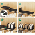 thumbnail image 4 of LLMRR Bag & Purse Organizer for Closet, Adjustable Shelf Divider for Closet, Acrylic Handbag Separators Storage Organizer, Bookshelf Separator Divider for Bedroom, Living Room, Office, Black, 4 of 7