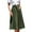 C, variant on Women Long Button Pocket Skirt Polyester 95 5 Spandex High Waist for Various Occasions