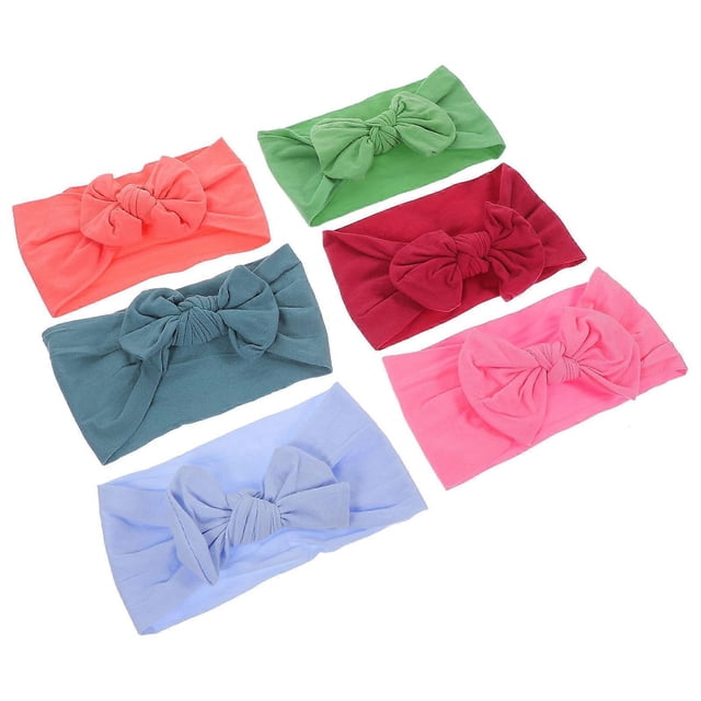 Kids Headbands Bow Headband for Decor 6Pcs Elastic Cute Hair Accessories