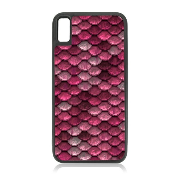 Pink Mermaid Scales Flat Print Design Iphone Xr Girl Cases Xr Cases For Girls Black Rubber Case For Iphone Xr Iphone Xr Phone Case Iphone Xr Accessories Walmart Com