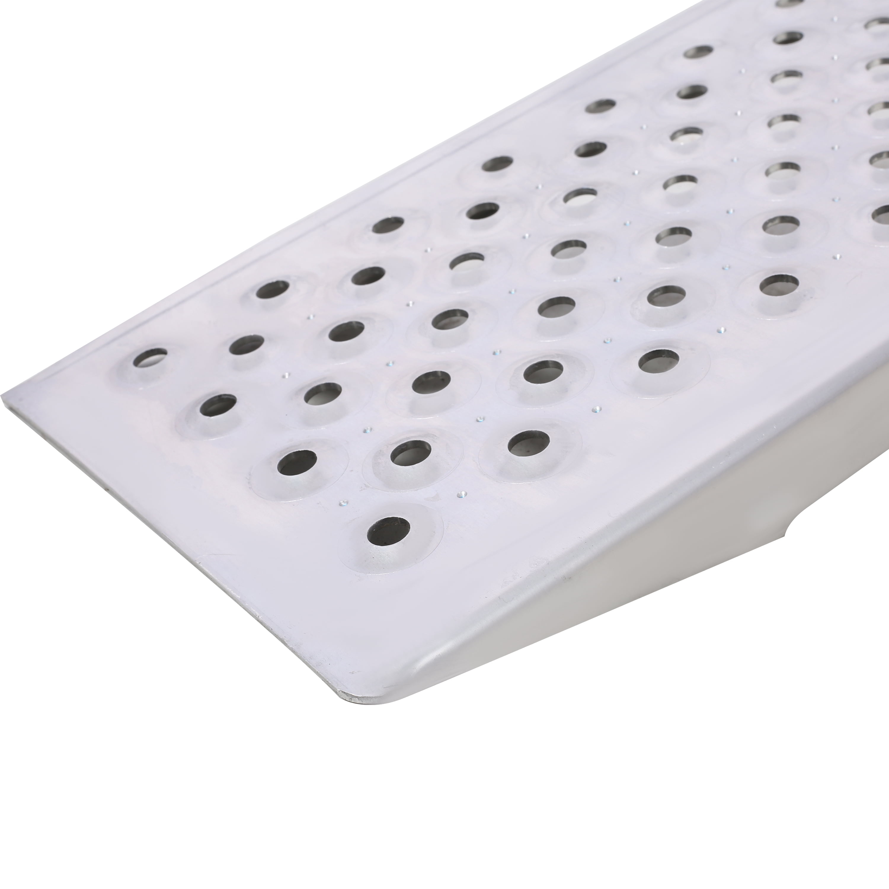 Aluminum Shed Ramp, 47"x9", 880 LBS Capacity, Anti-Slip Surface, Lightweight Design