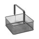 thumbnail image 1 of Home Iron Hand Basket Square Household Metal Storage Box Kitchen Vegetable Holder Table Basket Black for Storage (Small), 1 of 3