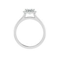 thumbnail image 3 of Oryn Jewel 2 Ct Radiant Cut Engagement Ring - 14K White Gold Over Rings - Double Halo Lab-Created Diamond Ring for Women - Elegant Wedding Ring - Fashionable Prong Setting Rings, 3 of 6