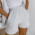 thumbnail image 5 of PENGXIANG Women Solid Color Shorts Casual Style Pants with Slant Pockets, 5 of 5
