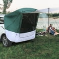 thumbnail image 5 of SUV Tailgate Tent with Awning Shade, Car Roof Canopy and Poles, Water Resistant Camping Tent, Outdoor Travel Preferred, Universal Fit Most SUV- Green, 5 of 11