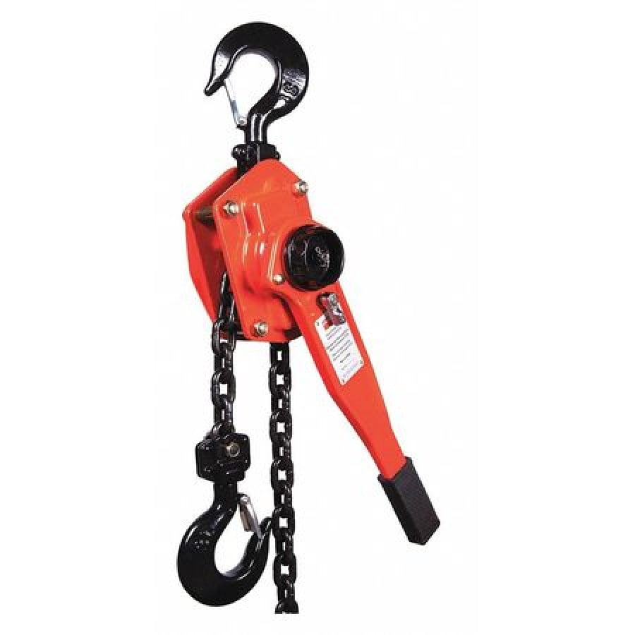 DAYTON 4ZX50 Lever Chain Hoist, 6,000 lb Load Capacity, 20 ft Hoist Lift