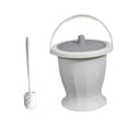 thumbnail image 1 of Spittoon Bucket de cámara y cepillo para el inodoro del anillo, jarra de urinario de la noche de urinario, olla de cámara para uso en el hogar, 1 of 8