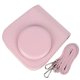thumbnail image 1 of PU Leather Case with Shoulder Strap for Fujifilm Instax Mini 11 Camera - Pink, 1 of 5