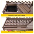 thumbnail image 6 of Aivituvin Wooden Potting Bench Outdoor Workstation Gardening Table with Open Shelves, Cabinet Drawer, 6 of 8