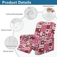thumbnail image 6 of Renewold Sofa Recliner Cover Heavy Duty Cover for Recliner 4 Pieces Washable Reclining Couch Slipcover Polyester Spandex Furniture Protector for Valentine's Day Decor, Heart Patchwork Pink, 6 of 8