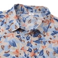 thumbnail image 5 of Playeras Hombre Deportivas Camisa Informal Con Estampado Floral Para Hombre, Camisa De Manga Corta Con Cuello Vuelto, 5 of 5