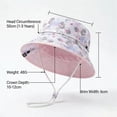 thumbnail image 6 of TOWED22 Baby Sun Hat Toddler Boys Girls Boys Bucket Hat for Kids UPF 50+ Sun Protective Child Summer Beach Hats(Green,3-8 Y), 6 of 6