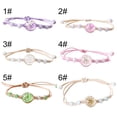 thumbnail image 4 of Bracelet Fille Fleur Pressée Ajustable Bracelet Gypsophile Séchée Bracelet Charme, 4 of 10