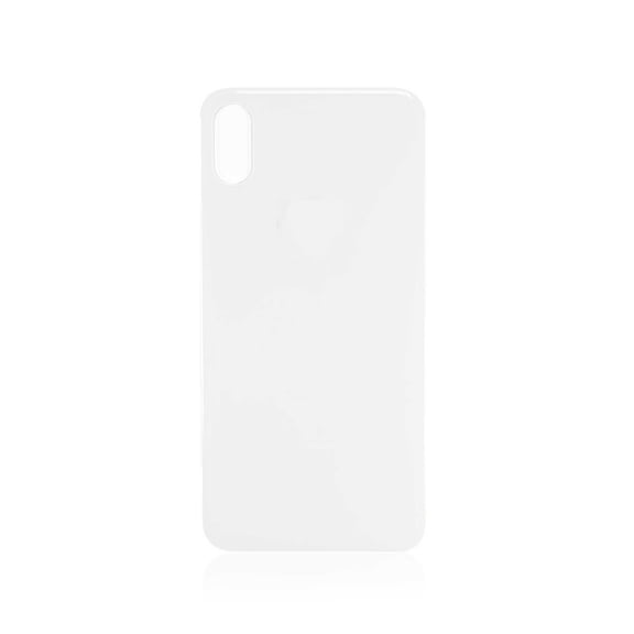 Replacement Back Cover Glass Compatible For iPhone XS (No Logo) (Silver)