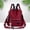 Red, variant on New Women's Travel Waterproof Cloth Lightweight Fashion Backpack