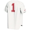 thumbnail image 3 of Men's GameDay Greats #1 White Alabama Crimson Tide Lightweight Baseball Fashion Jersey, 3 of 4