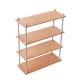 thumbnail image 5 of Estante de almacenamiento de alimentos y juegos en miniatura, estantería de almacenamiento, minimodelo de madera de cerezo, 1:6 puntos, muebles para casa de muñecas bjd, bricolaje, 5 of 6