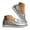 Silver, variant on Leather Shiny Loafers for Women Memory Foam Casual Slip on Shoes Comfortable Penny Loafer Business Office Work Flats Size 6-11 Gold
