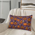 thumbnail image 5 of Halloween Plush Throw Pillow Covers, pumpkin halloween funny Pillow Cases with Invisible Zipper,Halloween Decor Microfiber Pillow Cases for Sleeping Bedroom Sofa Living Room, 5 of 6