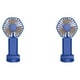 thumbnail image 2 of Cateissary Ventilador de mano portátil Ventiladores de refrigeración Ventilador de pestañas de escritorio Ventilador de exterior Fuerte Azul 2Conjunto, 2 of 6
