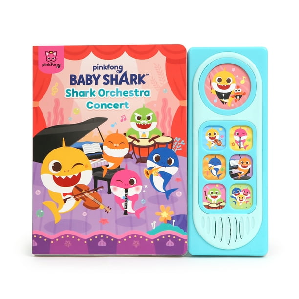 Baby Shark Shark Orchestra Concert 7 Button Sound Book, Baby Shark