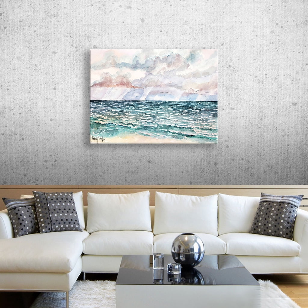 ArtWall Derek Mccrea Lavender Seascape Wall Art