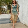 thumbnail image 5 of Beach Seashell Starfish Sleeveless Dress Woman Fashion Long Dresses Women's Summer Suit Dress 2025, 5 of 7