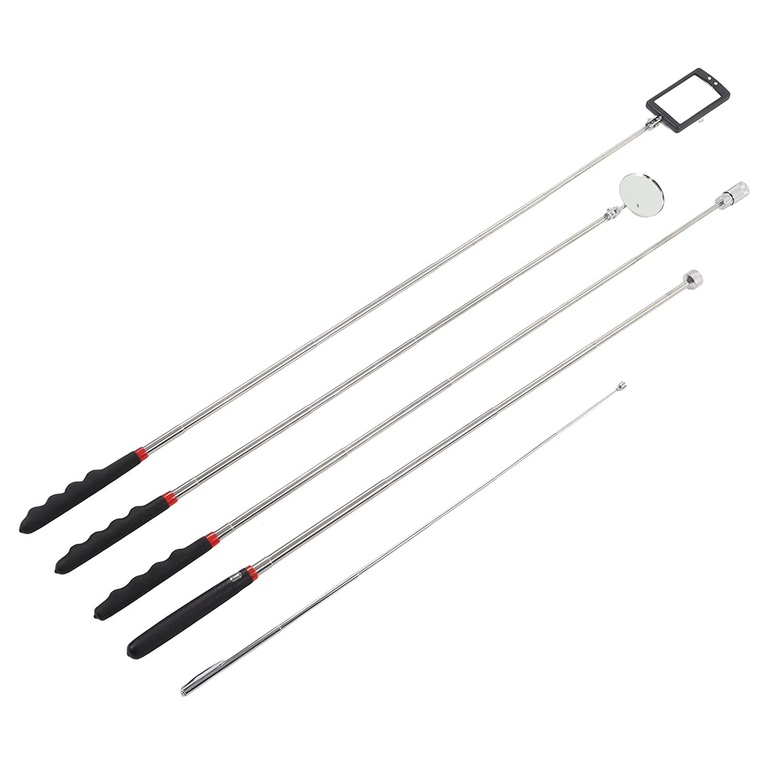 Pickup Tool Kit Strong Suction 5 Pieces 10lb 8lb 1.5lb LED