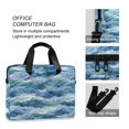 thumbnail image 4 of FORMRS 16" Laptop Bag Carrying Sleeve Case with Handle Travel Shoulder Briefcase, Blue Watercolor Ocean Waves, 4 of 8