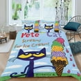 thumbnail image 2 of Pete the Cat-themed Bed Sheet Set Three Piece Set Comfortable And Skin Friendly Unique Design Home Decor Gifts For Family Friends fans54''x79''（135cm*200cm）, 2 of 6