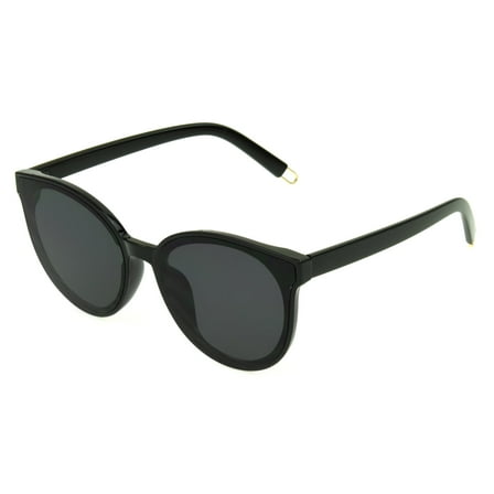 Foster Grant Trend Women's Sunglasses Round Black Frame Smoke Lens