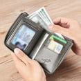 thumbnail image 3 of Stylish RFID Blocking Wallet - Secure Card Holder Leather Billfold - Functional Zipper Purse for Everyday Use Fashionable Accessory, 3 of 3