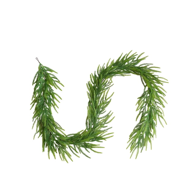 270 cm Simulation Pine Needle Garland, Soft Glue Green Home Holiday Decor