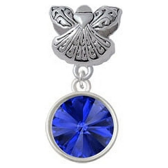 12mm Crystal Rivoli - Blue - Guardian Angel Charm Bead