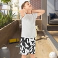 thumbnail image 5 of Black and Graffiti Athletic Shorts Breathable with Comfort Fit Drawstring Casual Sweatshorts Small, 5 of 9