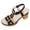 Black, variant on Women Leather Heeled Sandals Summer Dressy Slippers Chunky Heels Slip on Breathable Open Toe Block 2026 Walking Vacation Shoes Orange Size 9