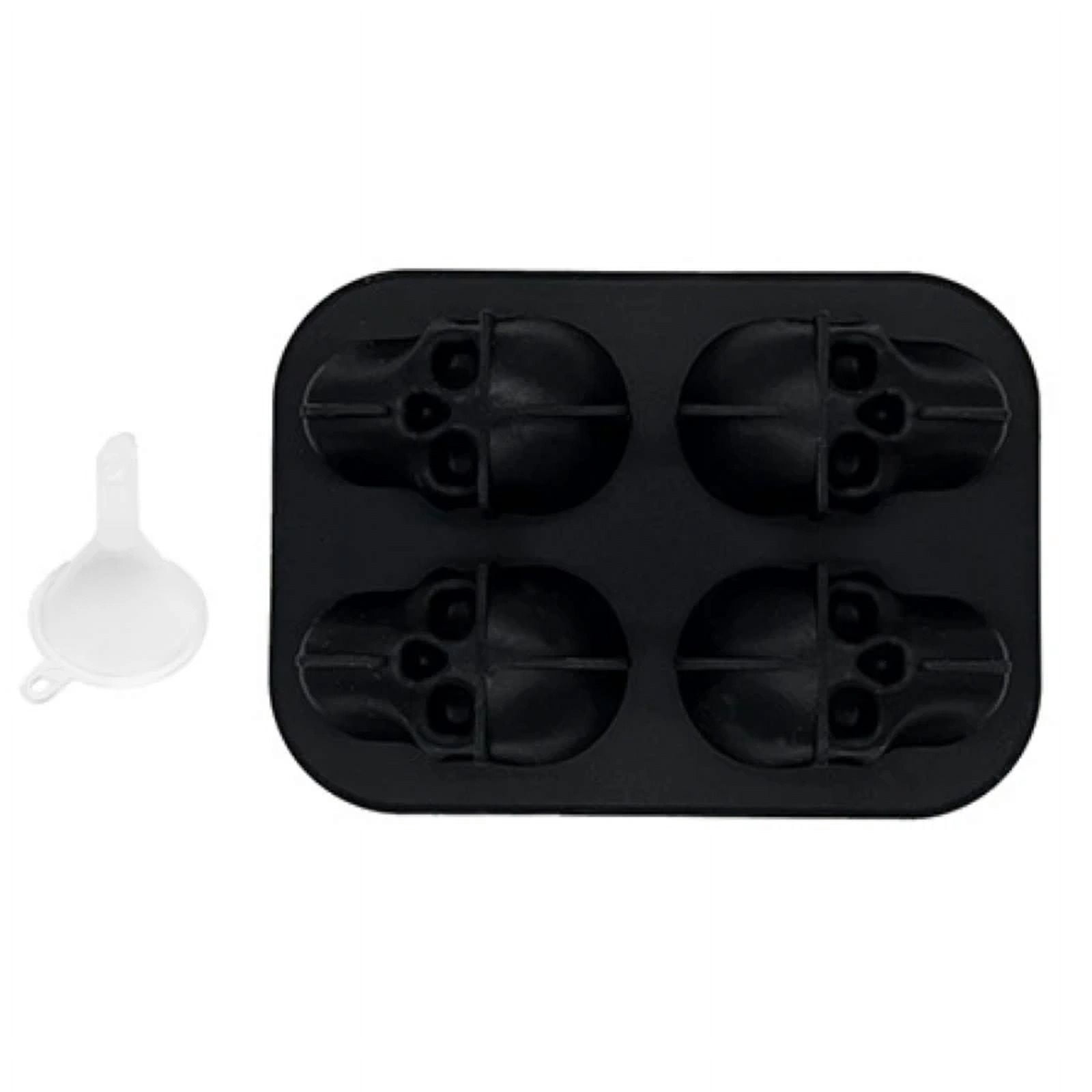 3D Skull Silicone Mold Ice Cube Tray Mould Ice Cube Maker Ice Ball Mold Whiskey Wine Cocktail Ice Cube Ice Ball Mold