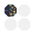 thumbnail image 2 of Disketp Space Funny Coasters,4 Pcs Leather Coasters With Holder, Perfect Housewarming Hostess Gifts,Protect Furniture From Water Marks Scratch, 2 of 9