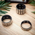 thumbnail image 4 of 3 uds., pulseras punk con para hombres y mujeres, brazalete gótico de material cuero , puños con hebilla, brazalete con remaches, Yuyangstore Pulseras Punk, 4 of 8