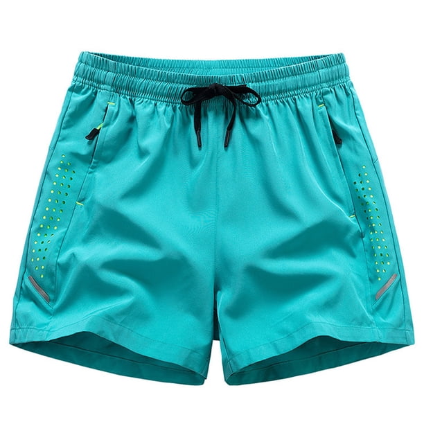 pstuiky Pantalones cortos de gimnasio para hombre, Pantalones cortos casuales cómodos de moda para hombre, de color liso, con cintura elástica regular, para playa Pantalones cortos de baloncesto